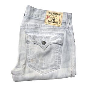 Vintage True Religion Jeans Size 36 RICKY Gray/White